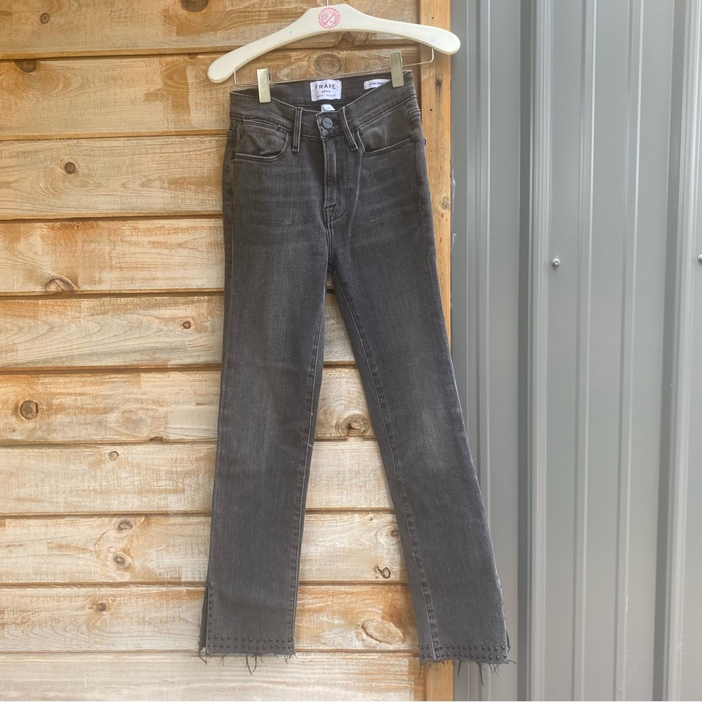 Frame Le High Studded Jeans